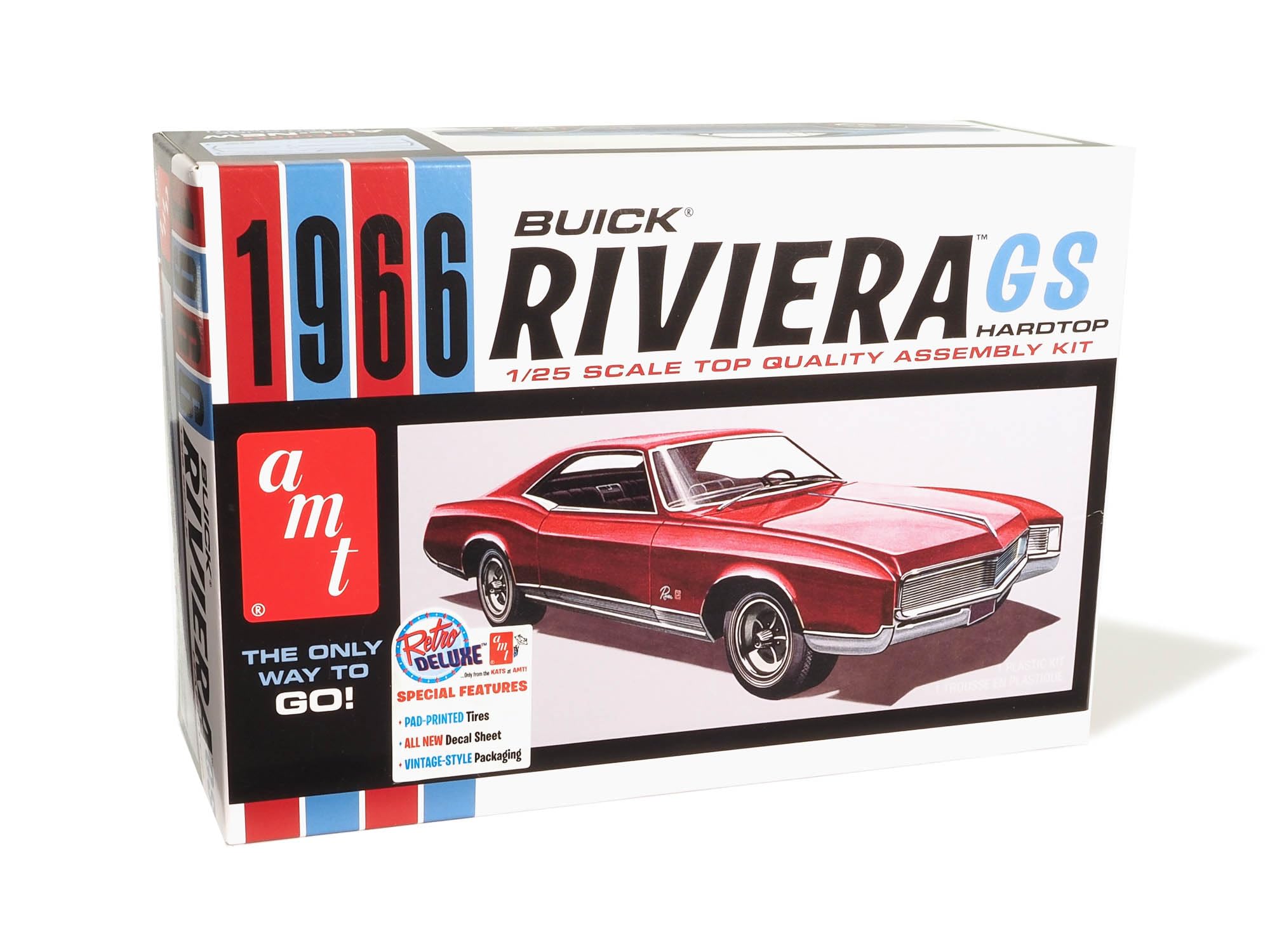 Amazon.com: AMT - 1966 Buick Riviera GS Hardtop, 1:25 Scale, Skill